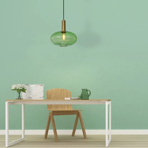 Lucide MALOTO - Lámpara colgante - Ø 30 cm - 1xE27 - Verde - ambiente 1